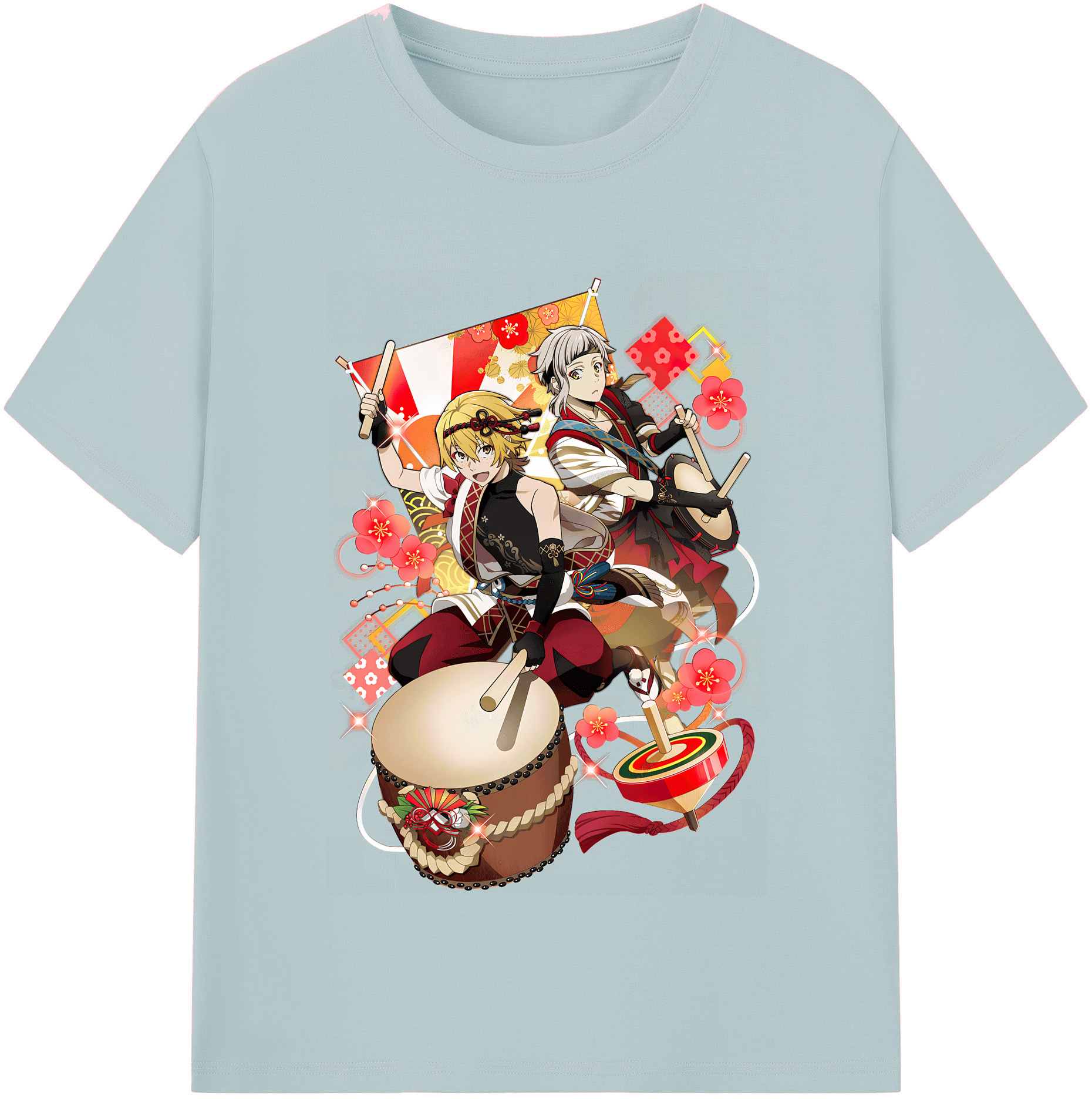 （画像用） 文豪ストレイドッグス Bungo Stray Dogs 綿100％半袖Tシャツ（フロントプリント）
